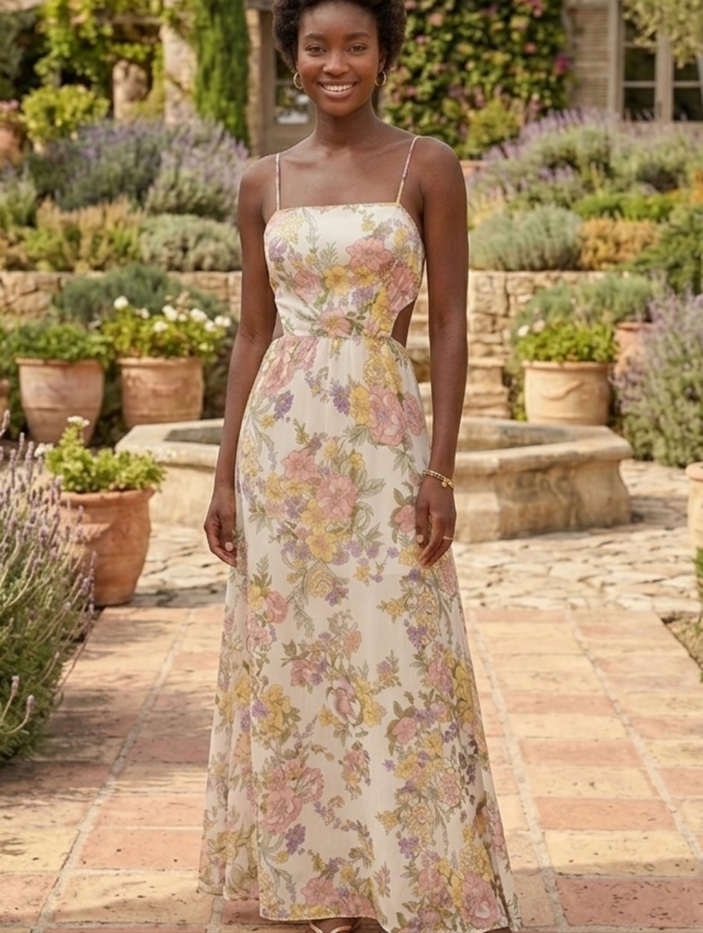 3rd+ Malt Spring Floral Dress
